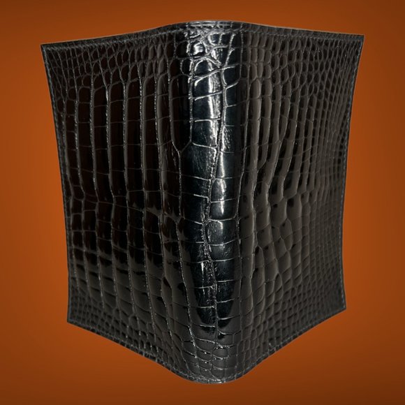 Hermes NIB GM Agenda Cover Black Alligator Mississippiensis Lisse - Picture 4 of 8